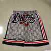 Team Basketball Shorts Just Don Retro High School Edition Wear Sport Pant With Pocket Zipper Sweatpants Hip Pop