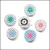 Chiusure Ganci Noosa Snap Gioielli Colourf Perline in resina Bottoni Fit 18Mm Button Bracciale Drop Delivery 2021 Risultati Componenti Bdesybag Dhacs