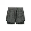 Camouflage Sports Shorts Mäns sommar Utomhus Ridning Dubbeltransport Lös andningsbar 220318