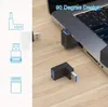 USB3.0 수컷에서 여성 어댑터 연장 90도 각도 어댑터 플러그 엔드 포인트 USB 익스텐더 커넥터