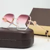 Groothandel vintage zonnebrillen vrouwen met tas twin stralen rond glazen merkontwerper metalen frame tinten zonneglazen