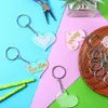 Keychains 90Pcs Acrylic Discs Clear Heart Keychain Blanks Charms Colourful Tassel Key Ring DropshipKeychains