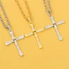 Colliers pendentif la croix rapide cristal pendentif chaîne collier jésus croix collier hommes colliers