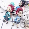 Anime Kimetsu No Yaiba Keychains Accessories, Tanjirou Nezuko Figuren, Demon Slayer Action Figure, Toy Teychains, Auto Key Ring, Cadeau