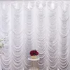 3m H x 3m W Ice Silk Backdrop Wave Valance Swag Wedding Decoration