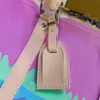 Unisex vat-vormige reistassen handtassen regenboog tote wolken schoudertas crossbody plakbody waterdichte mode brief afdrukken verstelbare riem grote capaciteit