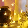 Struny 10/20/40 diody LED w kształcie gwiazdy wróżki lampy sznurkowe bateria bateria wakacyjna świąteczna impreza świąteczna dekoracja ślubna