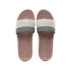 Suihyung Summer vlas slippers voor vrouwelijke mannen ademend comfortabele binnen huisschoenen gekleurde riem vrouwelijke casual glijbanen sandalen G220518
