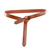 Cowskin Knot Belts for Dress Sweater Taille Belt Bruine Fale Fashion Real Lederen Taillebands Women Long Solid Strap Gift 220509