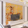 Wall Stickers 20Pcs Removable Self-adhesive 3D Pebble Decals Mirror Surface Mural Art Living Room Ornament Home Decoration