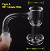 2 pezzi accessori per fumatori Terp Slurper vuoto 14mm banger al quarzo con saldatura completa bordo smussato frullatore per acqua Bong Dab Rig chiodo