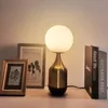 Nordic Glass Ball Table Lamp Gold Home Decor Living Room Office Bedroom Bedside Night Lights Reading Light