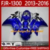Kit de carroçaria para Yamaha FJR-1300A FJR 1300 A CC 2001-2016 Anos Corpo 112NO.99 FJR1300A FJR-1300 2013 2014 2015 2016 FJR1300 13 14 15 16 Moto OEM Fairing vermelho prateado