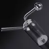 Narguilé Brûleur À Huile Verre Bubbler Bong Recycleur Tuyaux De Fumer D'eau Clair Dab Rig Bols Portable Intégré Verre Percolater Bongs Shisha Tabac Outil pour Fumeur Cadeau