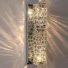 Vägglampa färgtemperatur kristall k9 led ljus krom guld inomhus ljus sconce för levande/matsal/säng rum elwall