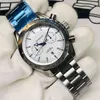 Chronograph SUPERCLONE Watch Watches Wrist Luxury Fashion Designer Automatic Mechanical Oujiakuo Five White Face Blue Ding Automatic Kw007 Mens