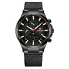 Reloj de pulsera de marca de recompensa para hombre, correa de acero de cuarzo, banda Mh, calendario luminoso, reloj deportivo de moda militar para hombre, Orologio