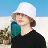 ベレー帽Outfly Summer Korean Bucket Hat Men and Women Sun Protectiun Bob Cotton Outdoor Fishing Casual Fashion Panamaberets