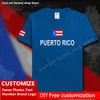Puerto Rico T-shirt Custom Jersey Fans DIY Name Nummer Marke High Street Fashion Hip Hop Lose Casual T-shirt PRI PR 220616
