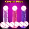 Сексуальная игрушка Hieha для женщины Crystal Dildo tpe пенис искусственный член с присосной чашкой большой реалистичный мастурбатор с влагалищем