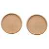 Home Durable Wood Coasters Square Resistants Drinks Mat Round Heat Resistant Drink Mats Coffees Cup Pad Table Non-slip Coffee Pad