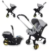 Strollers# kinderzitterkoppel Stroller Combo's 4 in 1 voor pasgeboren lichtgewicht reiskar vouwbare baby buggy6739276 Q240429