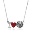 Diamond Sports Ball Pendant Necklace Basketball Baseball Soccer Heart Necklace Fashion Jewelry Accessories
