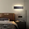 Lampe murale LED moderne minimaliste pour la chambre à coucher escalier de chevet Éclairage intérieur Black Blanc Lights Lights Home Decor Decor 10W-46WALL