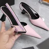 Sandalias de diseñador de tacón alto de aguja de verano para mujer, zapatos de tacón alto de moda hermosos para mujer, diseño encantador