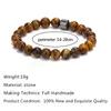 Natuurlijk 8 mm Tiger Eye Obsidian Hematiet Stone kralen armbanden mannen voor magnetische gezondheidsbescherming vrouwen sieraden pulsera