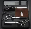 JOEWELL 7.0 inch 4CR stainless steel hair cutting scissors kit good price professional barber tool set