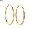 Hoop Huggie Trendy Big Circle Gold -oorbellen voor vrouwen Ronde ringen Fashion Hoops 2022 Women's Ear Creoles Sieraden Accusorieshoop ODET22