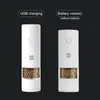 Huohou Electric Pepper 및 SALT GRINDER LED LIGHT 5 모드 허브 스파이스 곡물 연삭 코어 자동 밀 부엌 도구 220812