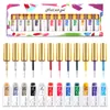 12 ColorsSet Pull Liner Polish Kit UVLED For DIY Hook Line Manicure Painting Gel Nail Art Supplies Brushed Design 2206136376646