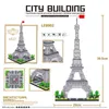 3585pcs Dünya Mimarlık Modeli Yapı Taşları Paris Eyfel Kulesi Elmas Mikro İnşaat Tuğlaları Çocuklar İçin Diy Oyuncaklar Hediye 220527