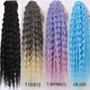 Curl Hair Water Wave Twist Crochet Color Hairs Extensions de cheveux synthétiques naturels pour les femmes