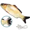 Pet morbido elettronico a forma di pesce giocattolo per gatti elettrico USB ricarica simulazione giocattoli di pesce divertente gatto da masticare forniture da gioco Dropshiping 220423