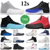 12s chaussures de basket-ball pour hommes Stealth 12 Hyper Royal University Blue Dark Concord Gym Red Flu Game The Master taxi Easter men Sports trainer sneakers