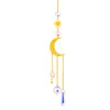 Dekorativ kristallvind Chime Moon Sun Catcher Diamond prismor Pendant Dream Catcher Rainbow Chaser Hanging Drop Home Garden Decor Windchime