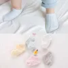 0-1Y enfants chaussettes de sol printemps été maille mince couleur unie doux antidérapant chaussettes enfant en bas âge chambre apprendre à marcher chaussette 3 5mh T2