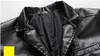 New Autumn Men Jacket Black Leather Jacket Man Bussiness Zipper Casual Jackets Pu