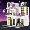 Blocks Expert City View Creative European Flower Street Puzzle Garden Villa Modular Model Building Blocks Brick Toys Kids Gift T230103