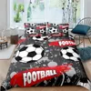 Ahsnme настраивает OEM 3D Effect Football World Bending Set Set Cartoon Childrens Room Basketball Cover Cover Set Set Поядь 220616