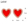 Laya 925 Srebrne kolczyki dla kobiet Minimalistyczne geometryczne szkliwo.