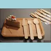 Disposable Tableware Spoon Wooden Knife And Fork Crafts 100Pcs / Set Drop Delivery 2021 Dinnerware Kitchen Supplies Kitchen Dining Bar Ho