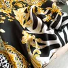 Modische Satin-Tücher, 180 x 90 cm, Strandtuch, Schals mit Leopardenmuster, Bandanas, lange Seidenschals für vier Jahreszeiten