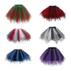 Spódnice Krótkie imprezę Tutu Ballet Bublet Dance Spódnica Kolorowa retro wielowarstwowa tiulowy petticoat sukienka Promowa dla Ladyskirts s