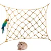 1pc kleine dierbenodigdheden Parrot hamster zweefvliegtuig hennep touw klimmen netto hangmat opknoping speelgoed bed tunnel kooi kleine huisdier vogel speeltoevoer 20220426 D3