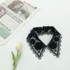 Bow Ties Floral Hollow Out False Collar For Women Blus Necklace Handgjorda pärlor Skjorta avtagbar krage dekorationsbåge