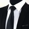 8cm 남자 스트라이프 솔리드 패션 넥타이 웨딩 슈트 비즈니스 파티 클래식 캐주얼 넥타이 슬림 검은 셔츠 양복 액세서리